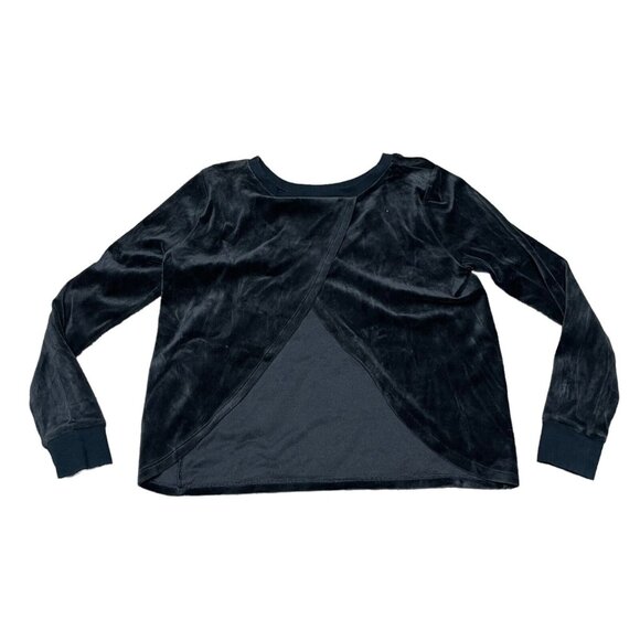 Victoria’s Secret Long Sleeve Open Back Black Shirt Size Xs Sleep Shirt Pajamas - Picture 4 of 4